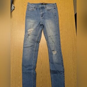 Hollister Light Blue Ripped Skinny Jeans
